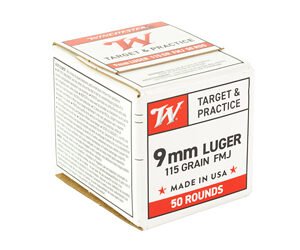 Winchester USA Target 9mm Luger 115gr FMJ 50 Rounds - Image 3