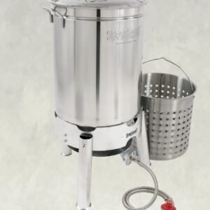 Bayou Classic 10-Quart Aluminum Fry Pot with Basket