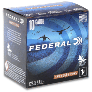 Federal Speed-Shok 10 Gauge 3.5" 1 1/2oz BBB Shot 25 Rounds - Image 1