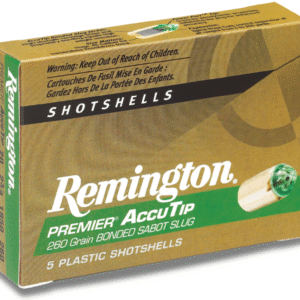 Remington Premier AccuTip 20 Gauge 2.75" 260gr Sabot Slug 5 Rounds - Image 1