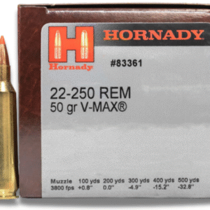 Hornady Varmint Express 22-250 Rem 50gr V-Max 50 Rounds