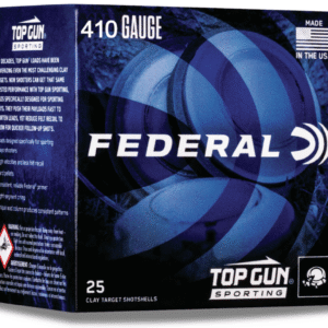 Federal Top Gun 410 Gauge 2.50" 1/2oz 8 Shot 25 Rounds - Image 1