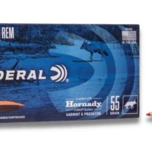 Federal Varmint & Predator 22-250 Rem 55gr V-Max 20 Rounds - Image 1