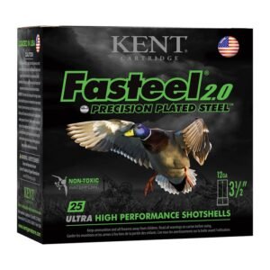Kent Cartridge Fasteel 2.0 12 Gauge 3.50" 1-3/8oz 2 Shot 25 Rounds - Image 1