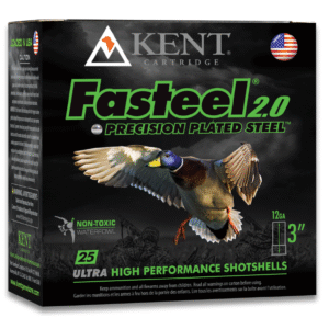 Kent Cartridge Molly's Place Fasteel 2.0 12 Gauge 3" 1-1/8oz 2 Shot 25 Rounds - Image 1