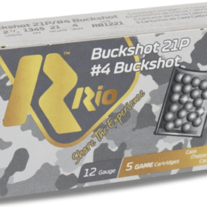 Rio Royal Buck 12 Gauge 2-3/4" #4 Buck 5 Rounds - Image 1