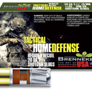 Brenneke Tactical Home Defense 20 Gauge 2.75" 3/4oz Slug 5 Rounds - Image 1