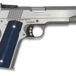 Colt 1911 Gold Cup Lite 45 ACP 8+1 5" Barrel Blue/Stainless - Image 1