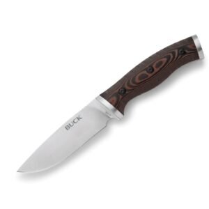 Buck Knives 853 Small Selkirk Knife Black/Brown Micarta - Image 1