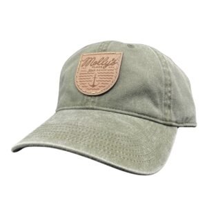 Men's Molly's Place Anchors Aweigh on Light Olive Hat - Image 1