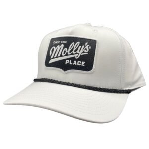 Men's Molly's Place Shield on White Hat - Image 1
