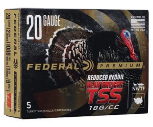Federal Premium Turkey Heavyweight TSS 20 Gauge 2.75" 1 1/8oz 9 Shot 5 Rounds - Image 2